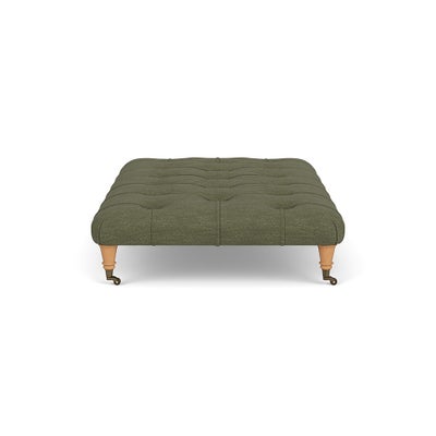 Foot Stool - Fern - Luxury Italian Linen