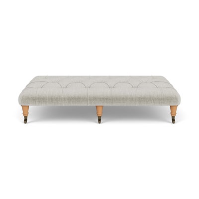 Foot Stool - Grey Mist - Eco Chenille