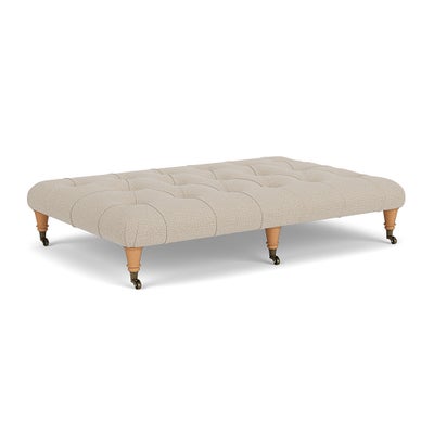 Foot Stool - Natural - Rustic weave
