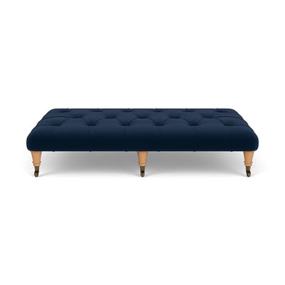 Foot Stool - Deep blue - Matt Velvet