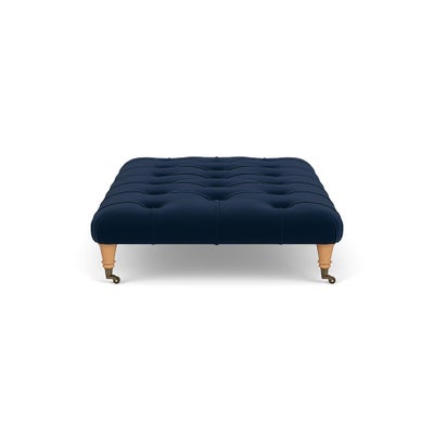 Foot Stool - Deep blue - Matt Velvet