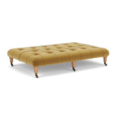 Foot Stool - Mustard - Matt Velvet