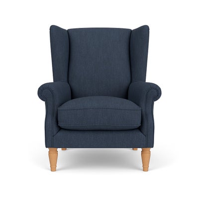 Armchair - Indigo - Luxury Italian Linen