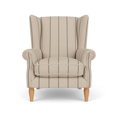 Armchair - Charcoal - Compton Stripe