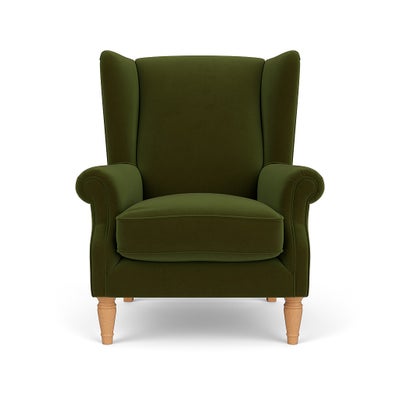 Armchair - Forest Green - Matt Velvet