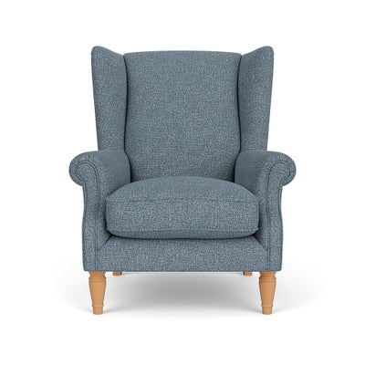 Armchair - Mid Blue - Aquaclean Oxford