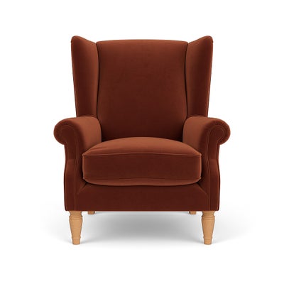 Armchair - Brick - Matt Velvet
