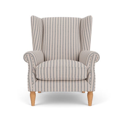 Armchair - Indigo - Kingham Stripe