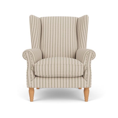 Armchair - Sage - Kingham Stripe