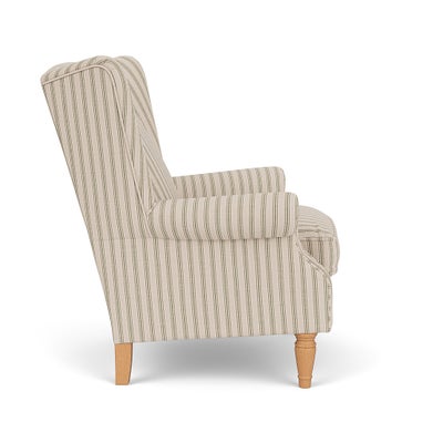 Armchair - Sage - Kingham Stripe