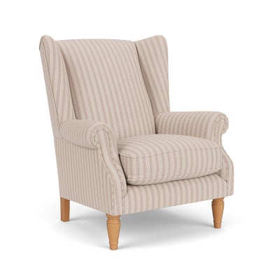 Armchair - Flax - Kingham Stripe