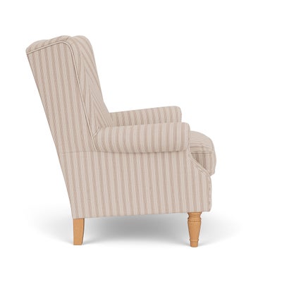 Armchair - Flax - Kingham Stripe