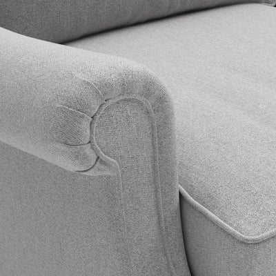 4 Seater - Grey marl - Rustic weave