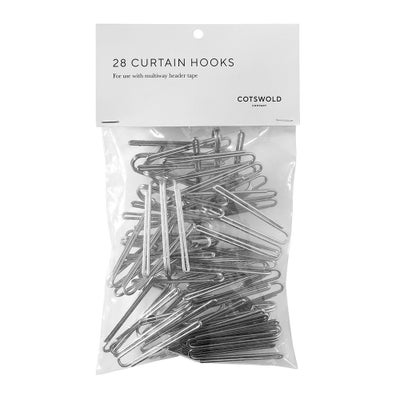 Cotswold Four Claw Curtain Hooks Pack of 28