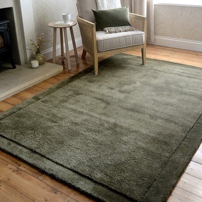 Kemble Olive Green Rug 120x170cm