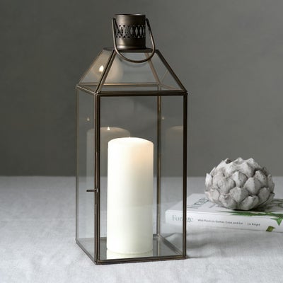 Haversham Antique Brass Lantern Tall