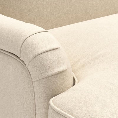 Love Seat - Lily White - House Linen Mix