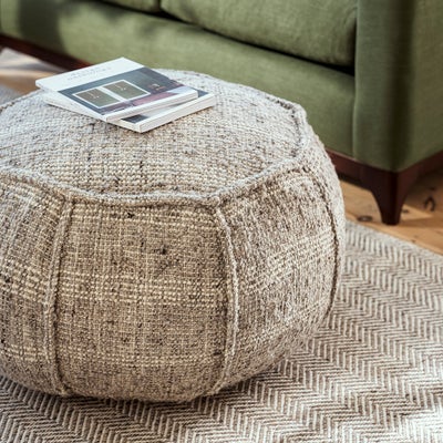 Pebblegrain Pouffe