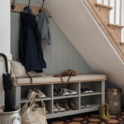 Large Open Shoe Bench