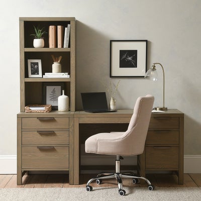 Modular Office Single Pedestal Desk with Drawers