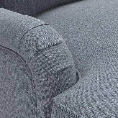 2 Seater - Navy - Eco Herringbone