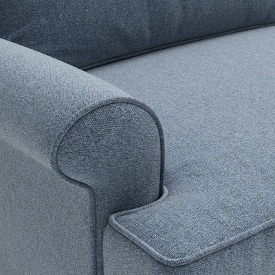 Armchair - Indigo - Rustic weave