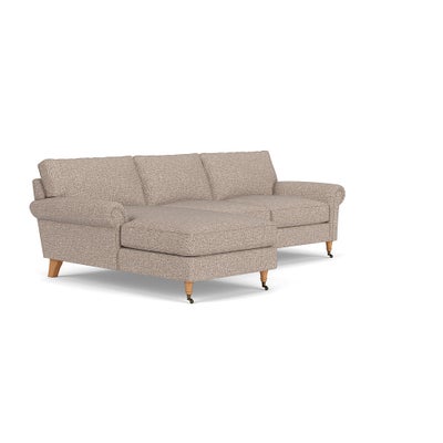 Chaise Large Left Hand - Natural Mix - Textured Weave