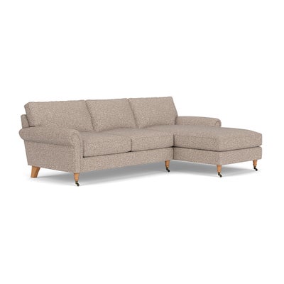 Chaise Large Right Hand - Natural Mix - Textured Weave