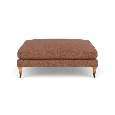 Foot Stool - Brick Marl - Aquaclean Oxford
