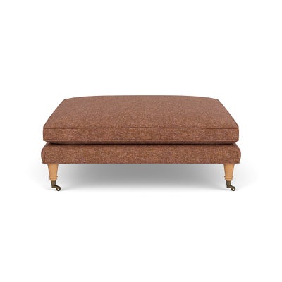 Foot Stool - Brick Marl - Aquaclean Oxford