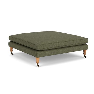 Foot Stool - Fern - Luxury Italian Linen