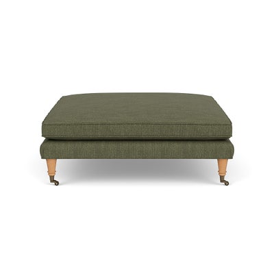 Foot Stool - Fern - Luxury Italian Linen