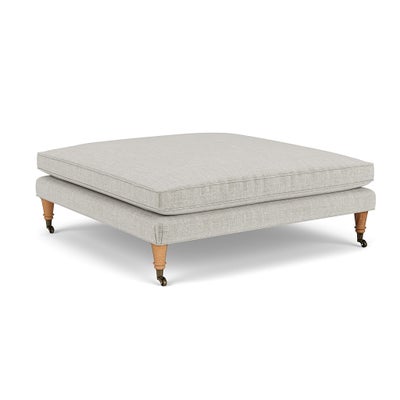 Foot Stool - Grey Mist - Eco Chenille