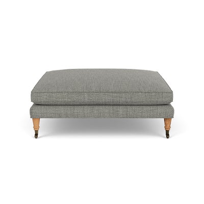 Foot Stool - Grey marl - Rustic weave