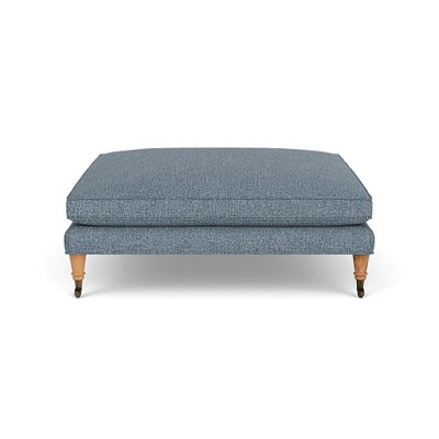Foot Stool - Mid Blue - Aquaclean Oxford
