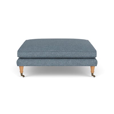 Foot Stool - Mid Blue - Aquaclean Oxford