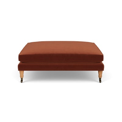 Foot Stool - Brick - Matt Velvet