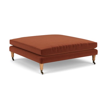 Foot Stool - Brick - Matt Velvet