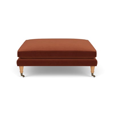 Foot Stool - Brick - Matt Velvet