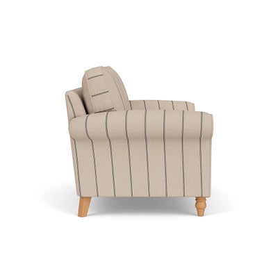 2 Seater - Charcoal - Compton Stripe