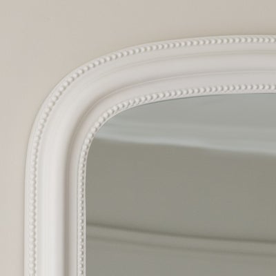 Warm White Overmantel Mirror