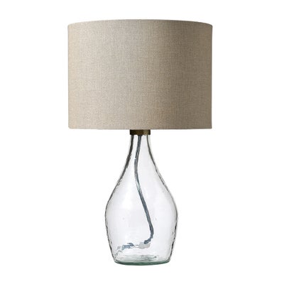 Aubrey Glass Small Lamp Clear