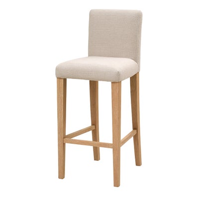 Upholstered Bar Stool Beige