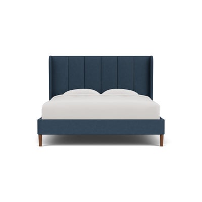 Super King Classic Bedstead - Indigo - House Linen Mix