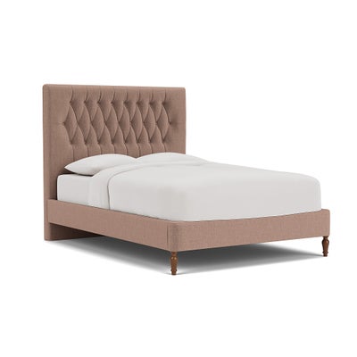 Double Classic Bedstead - Dusky Rose - Eco Chenille