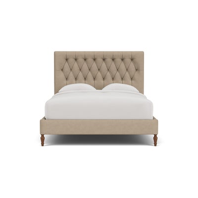 King Size Classic Bedstead - Natural - House Linen Mix
