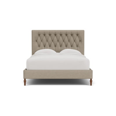 King Size Classic Bedstead - Dove Grey - House Linen Mix