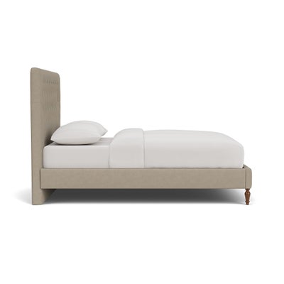 King Size Classic Bedstead - Dove Grey - House Linen Mix