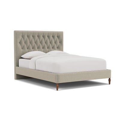 King Size Classic Bedstead - Natural - Eco Chenille