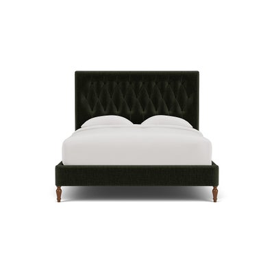 King Size Classic Bedstead - Moss - Eco Chenille